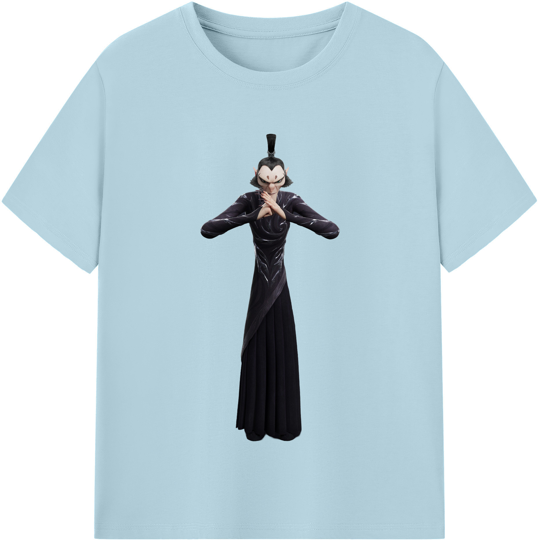 （画像用） Ne Zha 2 ナタ 魔童の大暴れ 綿100％半袖Tシャツ（フロントプリント）